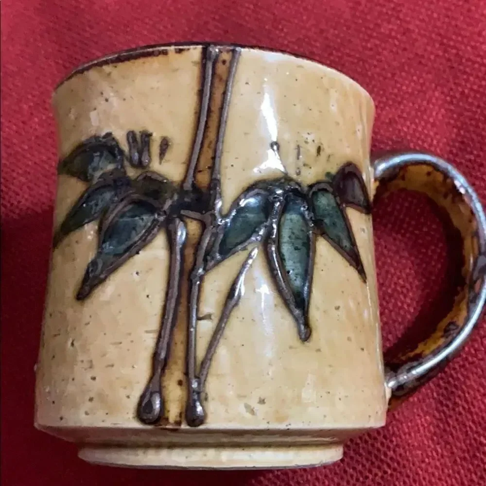 Vintage looking mismatched mugs